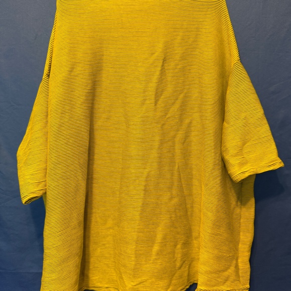 Knit Knit brand Roomy Sweater, Yellow/Green Plus/Reg/OS Made in Italy - Picture 4 of 7